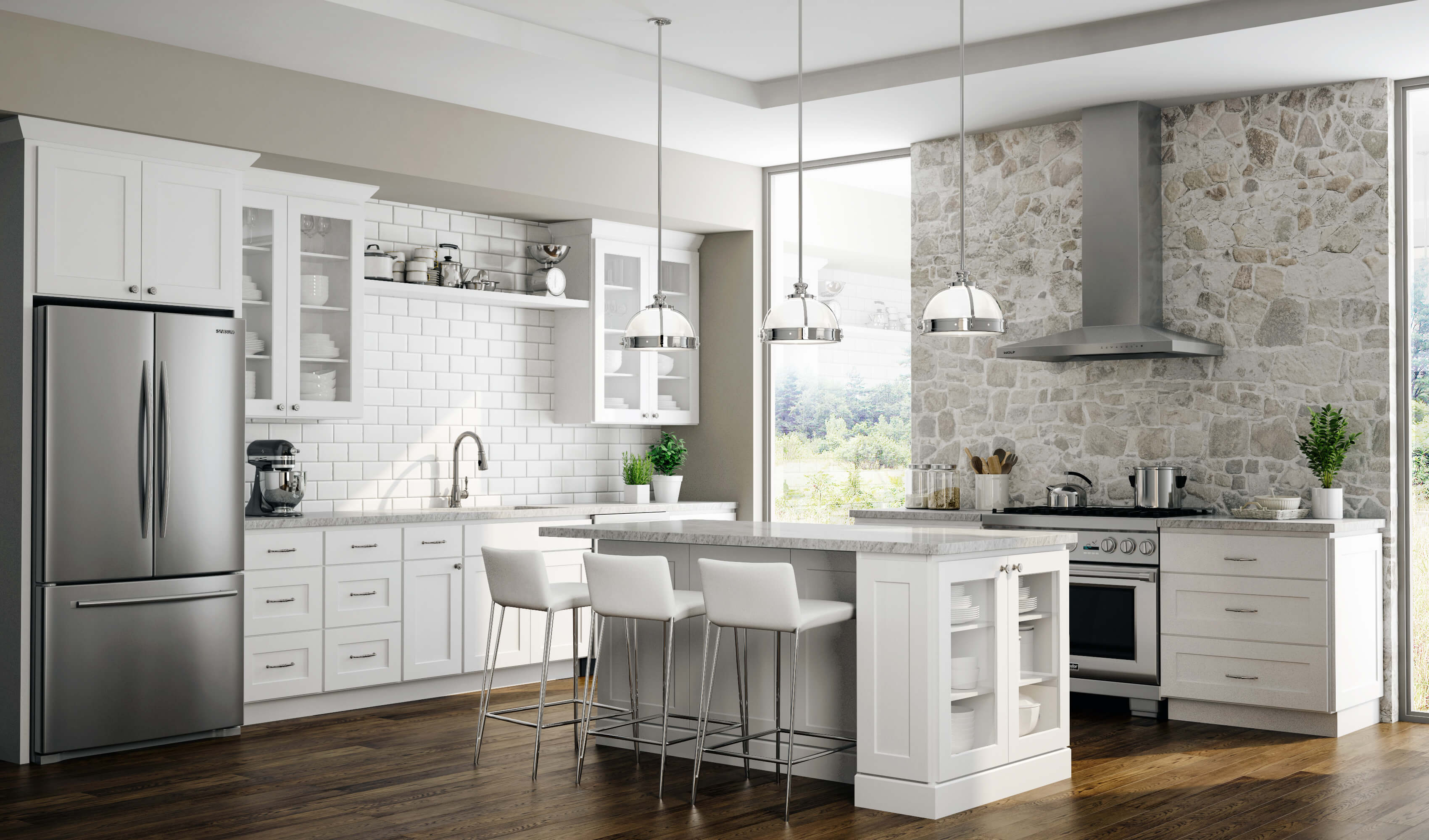 Dover Kitchen Pantry White - Home Styles