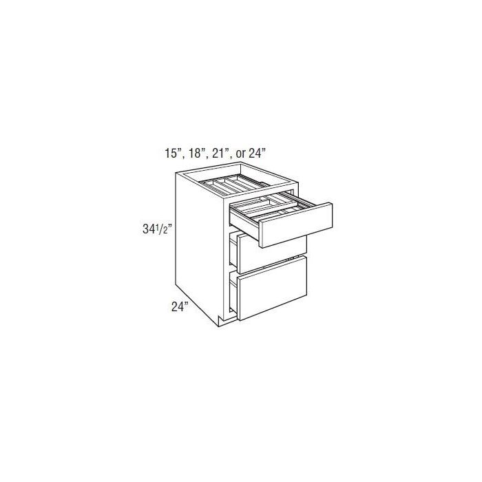 24 Two Tier Wood Cutlery Drawer